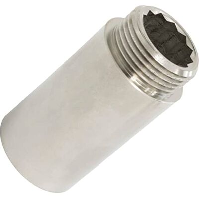 AERZETIX Racor de extensão reto para aparafusar rosca macho/fêmea 3/4" comprimento 50mm em metal AERZETIX Racor de extensão reto para aparafusar rosca macho/fêmea 3/4" comprimento 50mm em metal