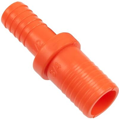 AERZETIX Lote de 8 redutores com nervuras 3/4" x 1/2" para mangueira de rega plástico manga conexão reduzida sistema rega equipamento acessório jardinagem AERZETIX Lote de 8 redutores com nervuras 3/4" x 1/2" para mangueira de rega plástico manga conexão reduzida sistema rega equipamento acessório jardinagem