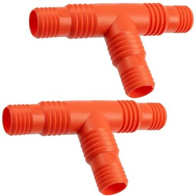 AERZETIX Conjunto de 2 conectores distribuidores redutores estriados em "T" 3/4" e 1" para mangueira de rega com diâmetro interior fagor 19 e GZRD 25 mm de plástico união de acessórios de AERZETIX Conjunto de 2 conectores distribuidores redutores estriados em "T" 3/4" e 1" para mangueira de rega com diâmetro interior fagor 19 e GZRD 25 mm de plástico união de acessórios de