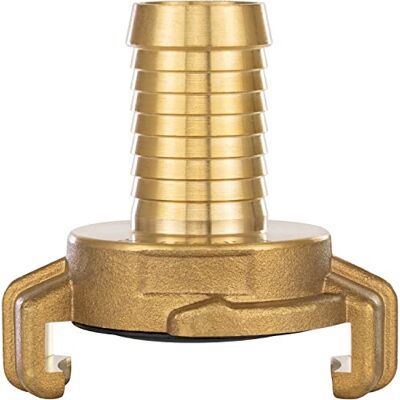 POPPSTAR Acoplamento rápido de latão com de 3/4 de polegada (acoplamento rápido com bocal de mangueira de 3/4"), para mangueiras com diâmetro interno de 19 mm POPPSTAR Acoplamento rápido de latão com de 3/4 de polegada (acoplamento rápido com bocal de mangueira de 3/4"), para mangueiras com diâmetro interno de 19 mm