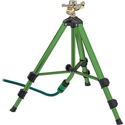 Relaxdays Aspersor tripé telescópico, atinge até 9 m, difusor de água de metal, regulador de impulso de 360°, verde e preto Relaxdays Aspersor tripé telescópico, atinge até 9 m, difusor de água de metal, regulador de impulso de 360°, verde e preto