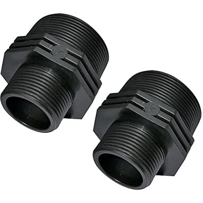 AERZETIX Conjunto de 2 redutores para parafusos macho/macho rosca 1 1/4" x 2" em plástico mamilos reduzidos com ajuste roscado PN 6 barras AERZETIX Conjunto de 2 redutores para parafusos macho/macho rosca 1 1/4" x 2" em plástico mamilos reduzidos com ajuste roscado PN 6 barras