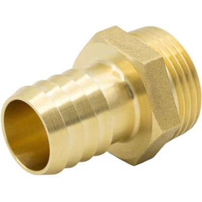 VARIOSAN Bocal de mangueira 16973, 1 1/4" AG x 32 mm, latão, 6 cantos VARIOSAN Bocal de mangueira 16973, 1 1/4" AG x 32 mm, latão, 6 cantos