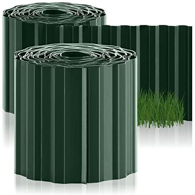 com-four 2 x borda de relva 15 x 900 cm de plástico borda de parterre flexível para relva, floreira de flores ou como borda de corte borda de relva, comprimento ajustável individualmente com-four 2 x borda de relva 15 x 900 cm de plástico borda de parterre flexível para relva, floreira de flores ou como borda de corte borda de relva, comprimento ajustável individualmente