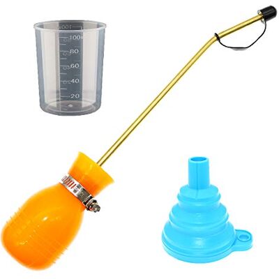BITEYI Dispensador aplicador de inseticida em pó anti-insetos ameixas, lâmpada terra de diatomáceas pulverizador (laranja) BITEYI Dispensador aplicador de inseticida em pó anti-insetos ameixas, lâmpada terra de diatomáceas pulverizador (laranja)