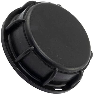 AERZETIX IBC/GRV tampa S60x6 para tanque com passo de rosca 6 mm 2" em plástico cor preto, ppara depósito de água rega líquido mangueira jardim AERZETIX IBC/GRV tampa S60x6 para tanque com passo de rosca 6 mm 2" em plástico cor preto, ppara depósito de água rega líquido mangueira jardim