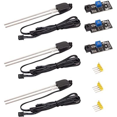 AZDelivery 3 sensores de humidade do solo com onda anticorrosiva para plantas, compatível com Arduino e Raspberry Pi, ideal para rega automática AZDelivery 3 sensores de humidade do solo com onda anticorrosiva para plantas, compatível com Arduino e Raspberry Pi, ideal para rega automática