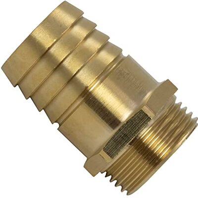 AERZETIX Ajuste macho canelado de 1" para mangueira Ø 32 mm rosca exterior para chave de 34 mm adaptador conector sistema circuito de irrigação bomba de irrigação em latão AERZETIX Ajuste macho canelado de 1" para mangueira Ø 32 mm rosca exterior para chave de 34 mm adaptador conector sistema circuito de irrigação bomba de irrigação em latão