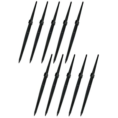 AERZETIX C51626 Conjunto de 10 estacas de 40 cm para mangueira micro-irrigação e micro-aspersor, abertura 24 x 10 mm, estaca de ancoragem/suporte/suporte de solo para microirrigação localizada AERZETIX C51626 Conjunto de 10 estacas de 40 cm para mangueira micro-irrigação e micro-aspersor, abertura 24 x 10 mm, estaca de ancoragem/suporte/suporte de solo para microirrigação localizada