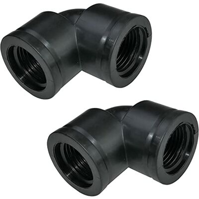 AERZETIX Conjunto de 2 Cotovelo de pressão de 90° para aparafusar 1/2'' (Ø 20 mm) feminino/fêmea encaixe em cotovelo para adução água doméstica/rega/piscina/tratamento de água pressão AERZETIX Conjunto de 2 Cotovelo de pressão de 90° para aparafusar 1/2'' (Ø 20 mm) feminino/fêmea encaixe em cotovelo para adução água doméstica/rega/piscina/tratamento de água pressão