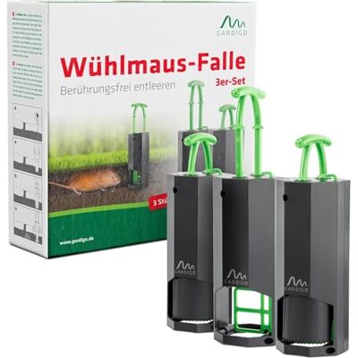 Gardigo ® Armadilhas para Toupeiras 3 Unidades, Armadilha para Ratos, Roedores Anti Toupeiras Armadilha sem Veneno para Toupeira ou Veneno para Ratos Fácil de Usar e Eficaz, Segura e Reutilizável Gardigo ® Armadilhas para Toupeiras 3 Unidades, Armadilha para Ratos, Roedores Anti Toupeiras Armadilha sem Veneno para Toupeira ou Veneno para Ratos Fácil de Usar e Eficaz, Segura e Reutilizável