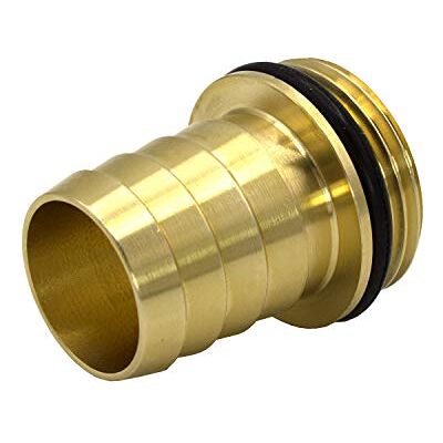 VARIOSAN Bocal de mangueira , 1" AG x 1" boca, latão, anel tórico VARIOSAN Bocal de mangueira , 1" AG x 1" boca, latão, anel tórico