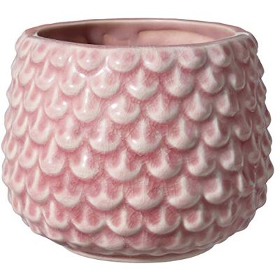 BLOOMINGVILLE Pinecone Vasos Decorativos de Cor para Interior Estilo Retro Criativo Pequeno (9,5 cm ø), Rosa, cerâmica BLOOMINGVILLE Pinecone Vasos Decorativos de Cor para Interior Estilo Retro Criativo Pequeno (9,5 cm ø), Rosa, cerâmica