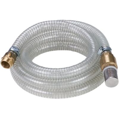 Einhell Mangueira de sucção original 4 m (acessório para bombas, comprimento 4 m, conexão de latão 42 mm 1 1/4 polegadas rosca fêmea, mangueira reforçada com fio de aço) Einhell Mangueira de sucção original 4 m (acessório para bombas, comprimento 4 m, conexão de latão 42 mm 1 1/4 polegadas rosca fêmea, mangueira reforçada com fio de aço)