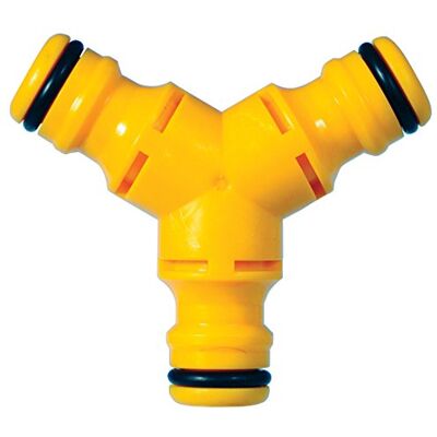 Hozelock Conector universal e conexão tripla para mangueira de rega Hozelock Conector universal e conexão tripla para mangueira de rega