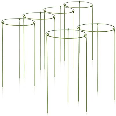 com-four 6X Suporte para flores e perenes redondo, suporte de arbusto para flores, gavinhas e plantas, Ø 14 cm, 28 cm com-four 6X Suporte para flores e perenes redondo, suporte de arbusto para flores, gavinhas e plantas, Ø 14 cm, 28 cm
