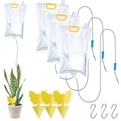 RELAXDAYS Sistema de Rega para Plantas - Sacos de Gotejamento Ajustáveis - 4 pcs RELAXDAYS Sistema de Rega para Plantas - Sacos de Gotejamento Ajustáveis - 4 pcs