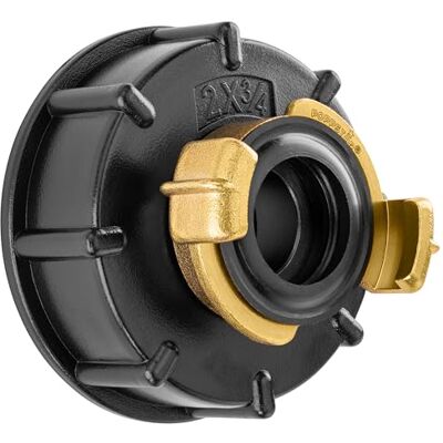 POPPSTAR Adaptador IBC de 3/4 polegadas (ligação para depósito IBC S60x6, acoplamento de garras de 40 mm (compatível com o sistema Geka)) POPPSTAR Adaptador IBC de 3/4 polegadas (ligação para depósito IBC S60x6, acoplamento de garras de 40 mm (compatível com o sistema Geka))