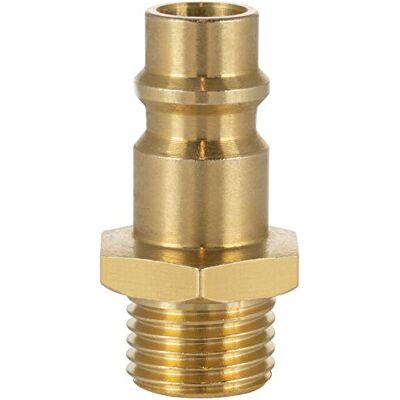 POPPSTAR Bocal conector compressor ar macho, diâmetro nominal 7,2 mm com rosca externa de 1/4 polegadas para conexão de ar comprimido POPPSTAR Bocal conector compressor ar macho, diâmetro nominal 7,2 mm com rosca externa de 1/4 polegadas para conexão de ar comprimido