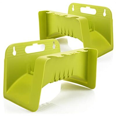 com-four ® 2 x Suporte para mangueira suporte para mangueira de jardim, cave e galpão, suporte de parede para mangueira (2 peças verde) com-four ® 2 x Suporte para mangueira suporte para mangueira de jardim, cave e galpão, suporte de parede para mangueira (2 peças verde)