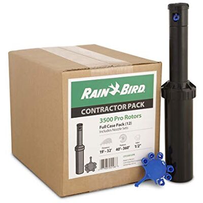 Rain Bird CP350012PK Rotor profissional com para chuva (padrão de 40° a 360°, distância de pulverização de 15 a 35 polegadas, 12 unidades) Rain Bird CP350012PK Rotor profissional com para chuva (padrão de 40° a 360°, distância de pulverização de 15 a 35 polegadas, 12 unidades)