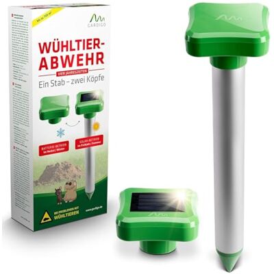 Gardigo ® Ahujentador solar ultra-sónico com cabeça intercambiável Gardigo ® Ahujentador solar ultra-sónico com cabeça intercambiável