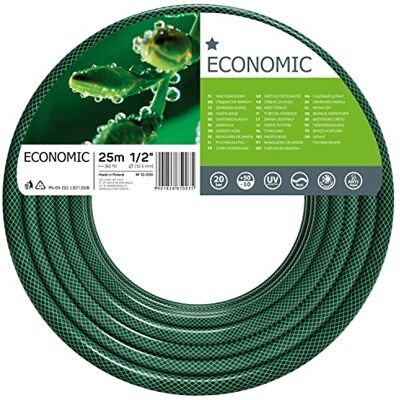 Cellfast Mangueira de jardim de 1/2" e 25 m, de 3 camadas, resistente à radiação UV e à deposição de algas Cellfast Mangueira de jardim de 1/2" e 25 m, de 3 camadas, resistente à radiação UV e à deposição de algas
