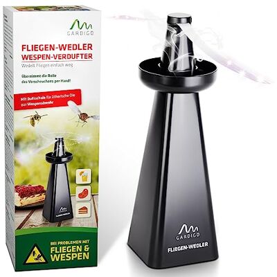 Gardigo ® Ventilador de moscas com bandeja repelente de vispas Gardigo ® Ventilador de moscas com bandeja repelente de vispas