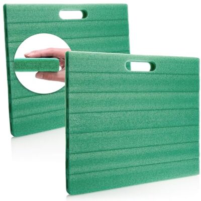 com-four ® 2x Almofada de joelhos para o jardim Tapete de joelhos para jardinagem aprox. 35 cm x 30 cm x 2,5 cm (verde) com-four ® 2x Almofada de joelhos para o jardim Tapete de joelhos para jardinagem aprox. 35 cm x 30 cm x 2,5 cm (verde)