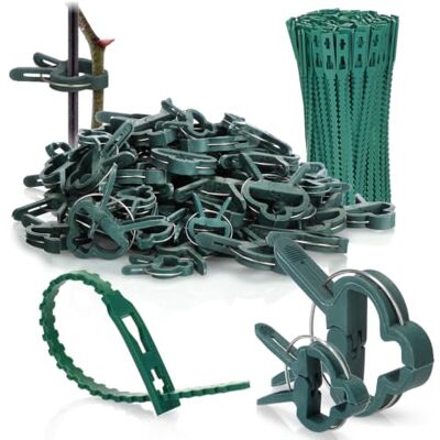 com-four ® Conjunto de 150 pinças para plantas com-four ® Conjunto de 150 pinças para plantas