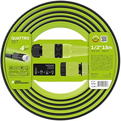 Cellfast Mangueira de jardim QUATTRO resistente, verde, 1/2 Cellfast Mangueira de jardim QUATTRO resistente, verde, 1/2