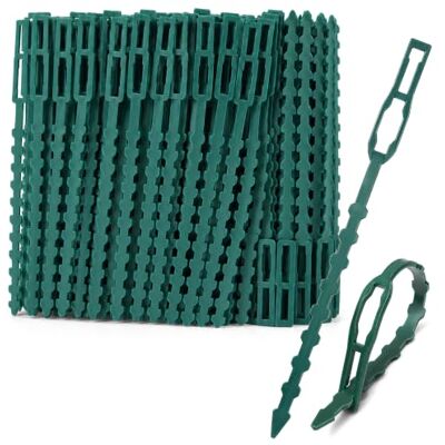 com-four ® 200 x Aglutinante de plantas verde Aglutinante de flores para estabilizar plantas 10 cm (10 centímetros) com-four ® 200 x Aglutinante de plantas verde Aglutinante de flores para estabilizar plantas 10 cm (10 centímetros)