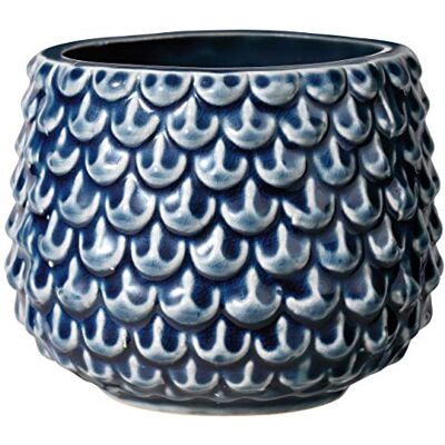 BLOOMINGVILLE Pinecone Vasos decorativos cor para interior estilo retro criativo S (9,5 cm ø), cor petróleo, cerâmica BLOOMINGVILLE Pinecone Vasos decorativos cor para interior estilo retro criativo S (9,5 cm ø), cor petróleo, cerâmica