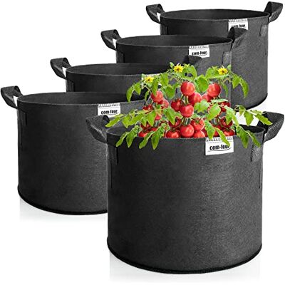 com-four ® 5X Saco para plantas de 95 l, frasco para tomate com asas com-four ® 5X Saco para plantas de 95 l, frasco para tomate com asas