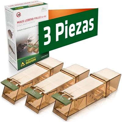 Gardigo ® Armadilha para Ratos Vivos 3 Conjuntos de Armadilhas para Ratos Fácil de Usar para Interior e Exterior Armadilha para Ratos Reutilizável sem Veneno com Saída de Liberação Rápida sem Gardigo ® Armadilha para Ratos Vivos 3 Conjuntos de Armadilhas para Ratos Fácil de Usar para Interior e Exterior Armadilha para Ratos Reutilizável sem Veneno com Saída de Liberação Rápida sem