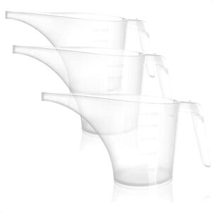 com-four 3 frascos funil regador com funil funil transparente jarro doseador para fazer sabão para óleo com-four 3 frascos funil regador com funil funil transparente jarro doseador para fazer sabão para óleo