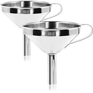 com-four ® 2x Funil de aço inoxidável Funil com alça Auxílio para enchimento de copos e garrafas Ø 10 cm (002 peças aço inoxidável) com-four ® 2x Funil de aço inoxidável Funil com alça Auxílio para enchimento de copos e garrafas Ø 10 cm (002 peças aço inoxidável)