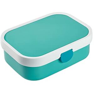 Mepal Lancheira campus Bento Box para crianças, lancheira com compartimento e garfo, lancheira com fecho de grampo, sem BPA e adequada para máquina de lavar louça, 750 ml, turquesa Mepal Lancheira campus Bento Box para crianças, lancheira com compartimento e garfo, lancheira com fecho de grampo, sem BPA e adequada para máquina de lavar louça, 750 ml, turquesa
