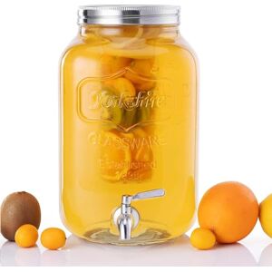 Navaris Dispensador de bebidas com torneira, recipiente de vidro de 8 l, garrafa de vidro com doseador de metal garrafa de água com torneira Navaris Dispensador de bebidas com torneira, recipiente de vidro de 8 l, garrafa de vidro com doseador de metal garrafa de água com torneira