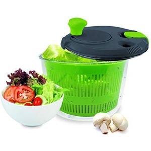 NERTHUS Centrifugadora de saladas com grelha de drenagem de água e tigela de salada NERTHUS Centrifugadora de saladas com grelha de drenagem de água e tigela de salada