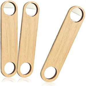com-four ® Abre-garrafas 3x de aço inoxidável com cabo de madeira natural: abridor de garrafas com um design simples (03 peças madeira. Aço inoxidável. Departamento) com-four ® Abre-garrafas 3x de aço inoxidável com cabo de madeira natural: abridor de garrafas com um design simples (03 peças madeira. Aço inoxidável. Departamento)