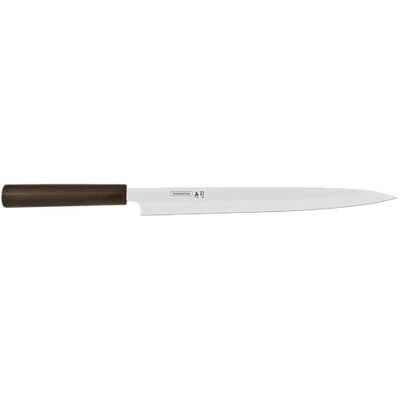 Tramontina Faca Yanagiba Sushi de aço inoxidável 33 cm Ideal para preparar sushi, sashimi e cortes precisos de peixe Tramontina Faca Yanagiba Sushi de aço inoxidável 33 cm Ideal para preparar sushi, sashimi e cortes precisos de peixe
