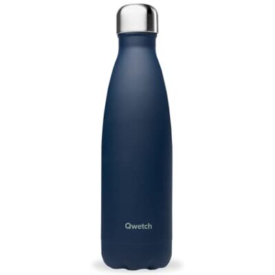 QWETCH Garrafa isotérmica Originals 500 ml, aço inoxidável, azul noite, 24 h frio/12 h quente Hermética, sem BPA e reutilizável para desporto, escritório, caminhadas e viagens QWETCH Garrafa isotérmica Originals 500 ml, aço inoxidável, azul noite, 24 h frio/12 h quente Hermética, sem BPA e reutilizável para desporto, escritório, caminhadas e viagens