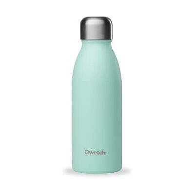 QWETCH Garrafa One de aço inoxidável ultraleve 500 ml, verde pastel, garrafa de parede simples, hermética, reutilizável e sem BPA, garrafa Inox para o dia a dia (não térmica) QWETCH Garrafa One de aço inoxidável ultraleve 500 ml, verde pastel, garrafa de parede simples, hermética, reutilizável e sem BPA, garrafa Inox para o dia a dia (não térmica)