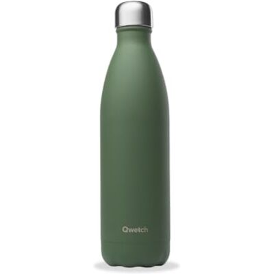 QWETCH Garrafa térmica Originals aço inoxidável 750 ml, caqui, 24 h frio, 12 h calor, à prova de fugas, sem BPA e reutilizável Cantimplora para escritório, desporto, caminhadas e viagens QWETCH Garrafa térmica Originals aço inoxidável 750 ml, caqui, 24 h frio, 12 h calor, à prova de fugas, sem BPA e reutilizável Cantimplora para escritório, desporto, caminhadas e viagens