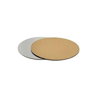 Decora 12 pratos acoplados para doces ouro/prata Ø 15 cm Decora 12 pratos acoplados para doces ouro/prata Ø 15 cm