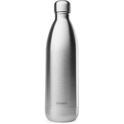 QWETCH Garrafa térmica Originals aço inoxidável escovado 1 l, 24 h frio e 12 h quente, Hermética, sem BPA e reutilizável, garrafa isotérmica para ginásio, escritório, viagens e caminhadas QWETCH Garrafa térmica Originals aço inoxidável escovado 1 l, 24 h frio e 12 h quente, Hermética, sem BPA e reutilizável, garrafa isotérmica para ginásio, escritório, viagens e caminhadas