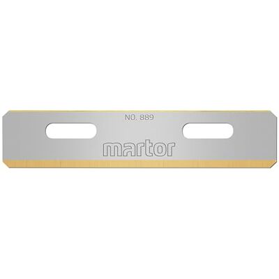 MARTOR 100 x lâmina injetora nº 889, aço inoxidável com revestimento TIN, pontas arredondadas para maior segurança. Afiação de 2 lados, folha de substituição Afilado bilateral, aceite apto para alimentos, puntas redondeadas, acero inoxidable, medicina e MARTOR 100 x lâmina injetora nº 889, aço inoxidável com revestimento TIN, pontas arredondadas para maior segurança. Afiação de 2 lados, folha de substituição Afilado bilateral, aceite apto para alimentos, puntas redondeadas, acero inoxidable, medicina e
