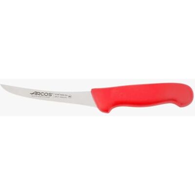 Arcos Série 2900 Faca de desossar curva semiflexível, lâmina de aço inoxidável NITRUM de 140 mm, pega injetada em polipropileno, cor vermelha Arcos Série 2900 Faca de desossar curva semiflexível, lâmina de aço inoxidável NITRUM de 140 mm, pega injetada em polipropileno, cor vermelha