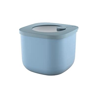 Guzzini Kitchen Active Design, STORE&MORE, recipiente hermético alto para frigorífico/congelador/micro-ondas (S), azul claro, 12,2 x 12,2 x h9,8 cm, 750cc 170701189 Guzzini Kitchen Active Design, STORE&MORE, recipiente hermético alto para frigorífico/congelador/micro-ondas (S), azul claro, 12,2 x 12,2 x h9,8 cm, 750cc 170701189
